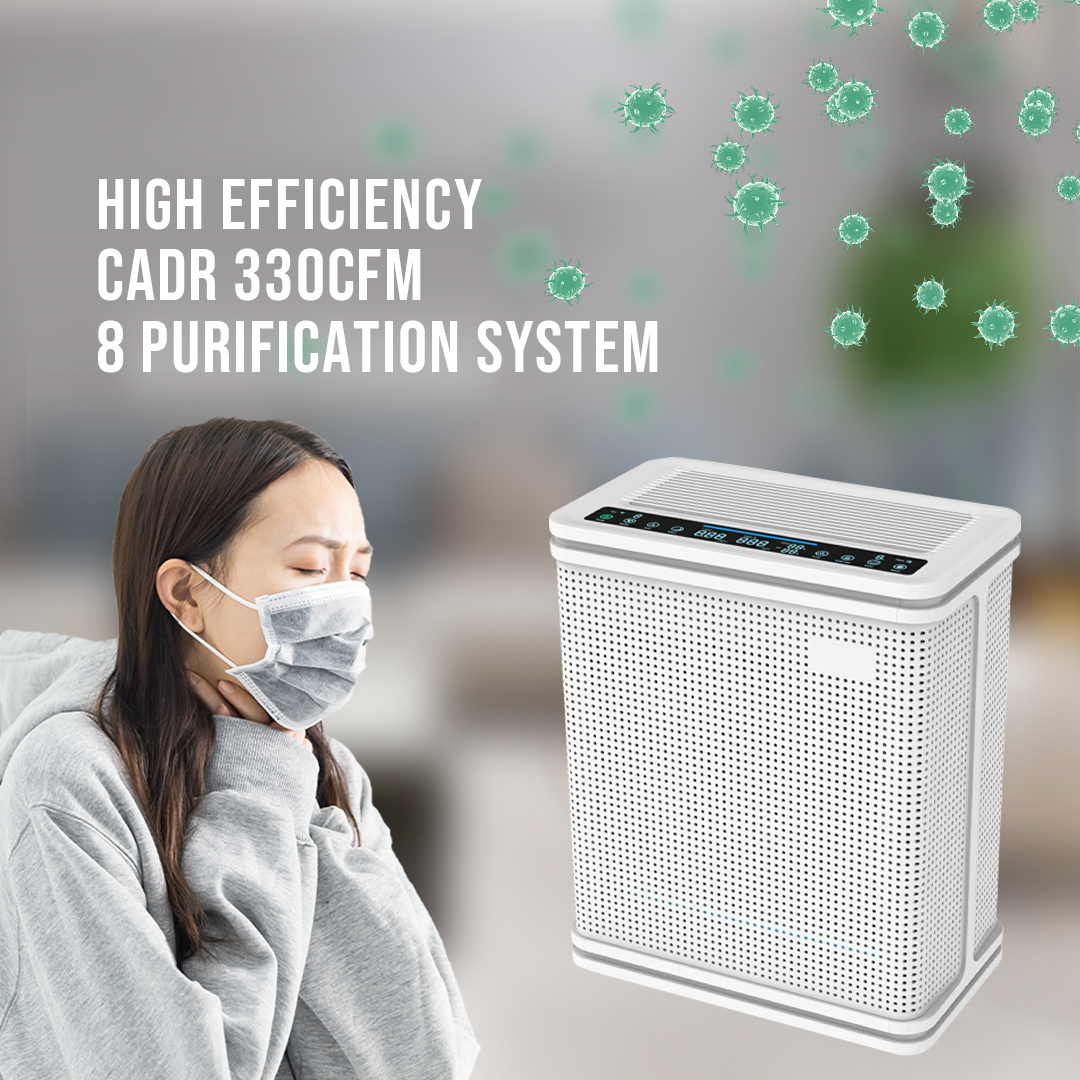 병원 용 TIO2 숯 HEPA 공기 청정기